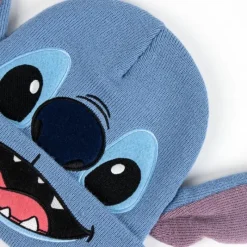 Cerdá Kids Películas Y Personajes De Disney ·Lilo Y Stitch|Regalos Stitch Baratos^Gorro de Punto Azul Stitch 100% Acrílico
