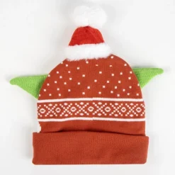 Cerdá Kids The Mandalorian^Gorro de Punto Christmas The Mandalorian 100% Acrílico Rojo