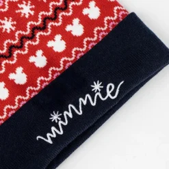 Niños Cerdá Kids Disney Para Niñas|Harry Potter Para Niños^Gorro de Punto Navidad Minnie 100% Acrílico Rojo