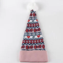 Niños Cerdá Adult Ropa Y Téxtil: Cosas Que Ponerse Para Niños ^Gorro de Punto Navideño Hello Kitty Multicolor 100% Acrílico