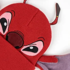 Discount Gorro de Punto Rojo de Stitch - 100% Acrílico Películas Y Personajes De Disney ·Lilo Y Stitch|Regalos Stitch Baratos