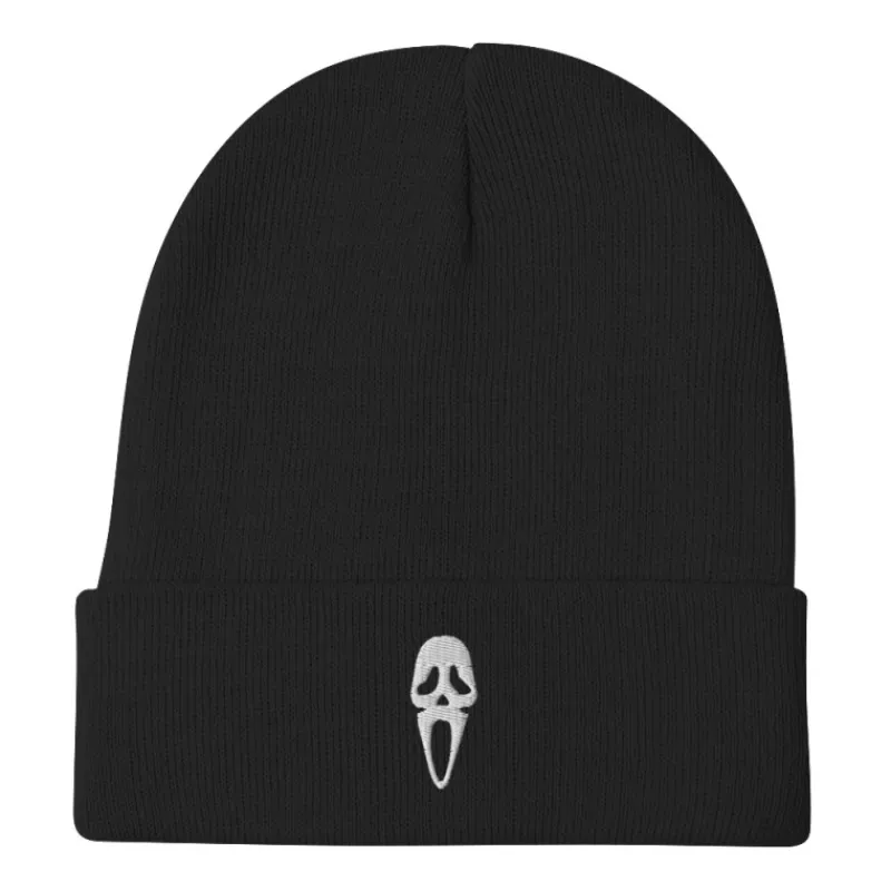 Printful Más Regalos De Cine De Terror ^Gorro ghosface negro Scream