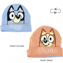 Discount Gorro reversible Bluey y Bingo 100% acrílico Niños Ropa Y Téxtil: Cosas Que Ponerse Para Niños |Bluey
