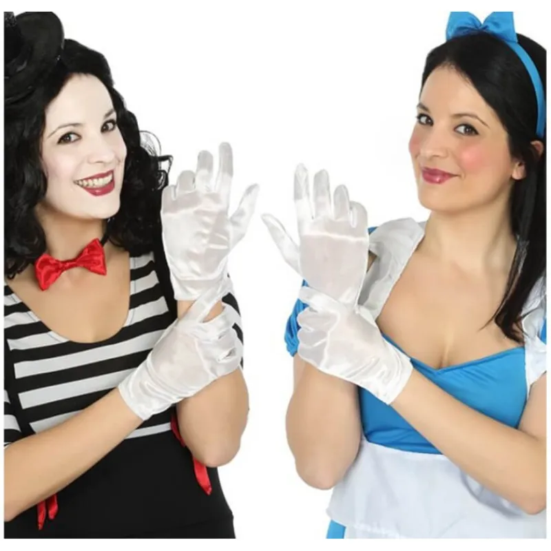 Hot Guantes Blancos para adulto Guantes Y Guateletes Para Disfraces