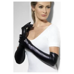 Disfrazzes Guantes Y Guateletes Para Disfraces|Accesorios Halloween Y Terror ^Guantes de Efecto mojado negros