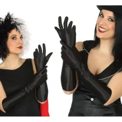 Discount Guantes largos Negros 40 cm Prendas Accesorias Para Disfraces|Accesorios Halloween Y Terror