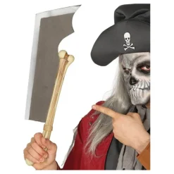 Sale Hacha con Hueso 50 cm Armas, Espadas Y Escudos Disfraces|Accesorios Halloween Y Terror