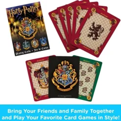 Otros Fabricantes Hufflepuff|Ravenclaw^Harry Potter Baraja Crests de 54 Cartas Oficial