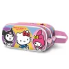KaracterMania Para El Cole^Hello Kitty Happy Estuche Portatodo 3D Doble, Rosa