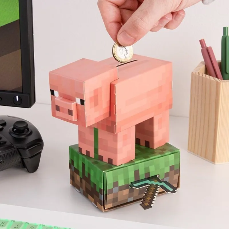 Otros Fabricantes Minecraft^Hucha Minecraft Cerdito 16 cm con Licencia Oficial