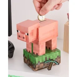 Otros Fabricantes Minecraft^Hucha Minecraft Cerdito 16 cm con Licencia Oficial