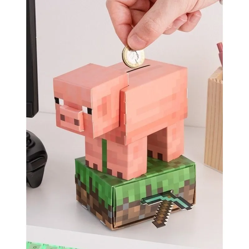 Otros Fabricantes Minecraft^Hucha Minecraft Cerdito 16 cm con Licencia Oficial