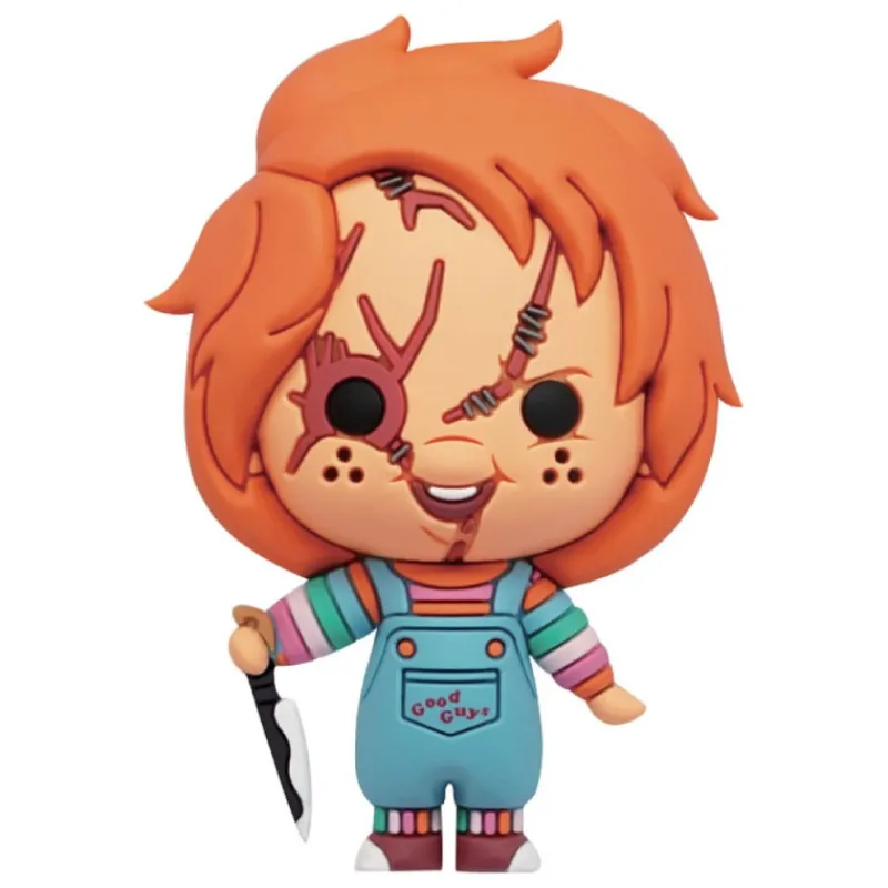 Paladone Products Chucky Muñeco Diabólico|Más Regalos De Cine De Terror ^Imán 3D Horror Chucky el muñeco