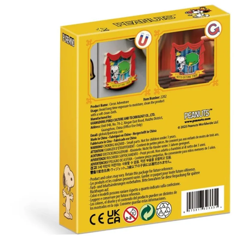 Discount Imán de Madera Peanuts Puremind Circus Adventure Snoopy