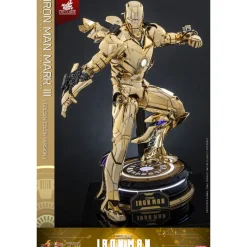 Online Iron Man Figura Movie Masterpiece Diecast 1/6 Mark III (Gold Color) Superhéroes Marvel|Coleccionismo Marvel