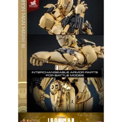 Online Iron Man Figura Movie Masterpiece Diecast 1/6 Mark III (Gold Color) Superhéroes Marvel|Coleccionismo Marvel