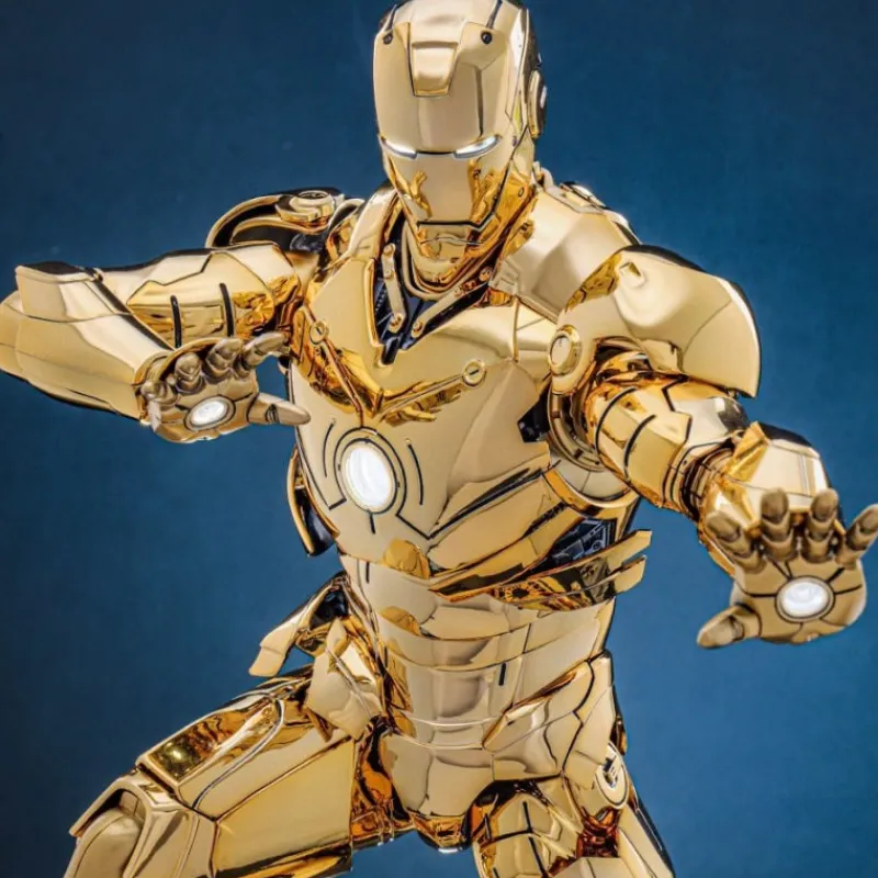 Online Iron Man Figura Movie Masterpiece Diecast 1/6 Mark III (Gold Color) Superhéroes Marvel|Coleccionismo Marvel