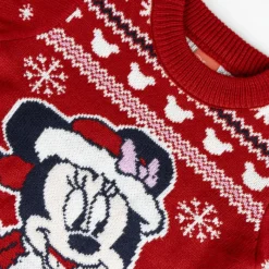 Jersey de Punto Navideño de Minnie para Niños Niños Disney Para Niñas|Ropa Y Téxtil: Cosas Que Ponerse Para Niños