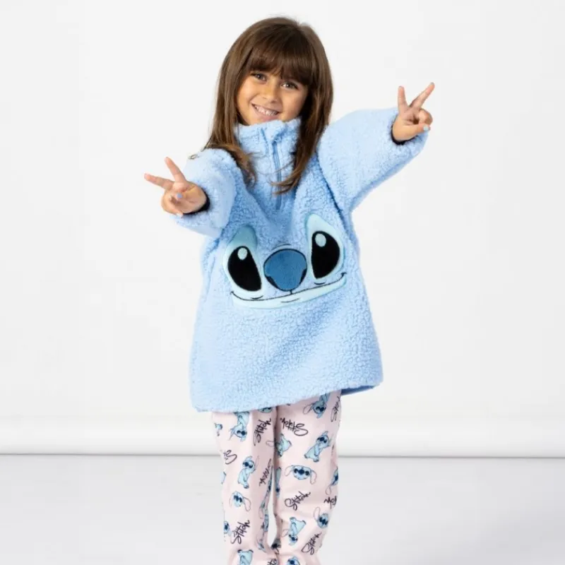 Online Jersey Sherpa Stitch para Niños 100% Poliéster Niños Disney Para Niñas|Ropa Y Téxtil: Cosas Que Ponerse Para Niños
