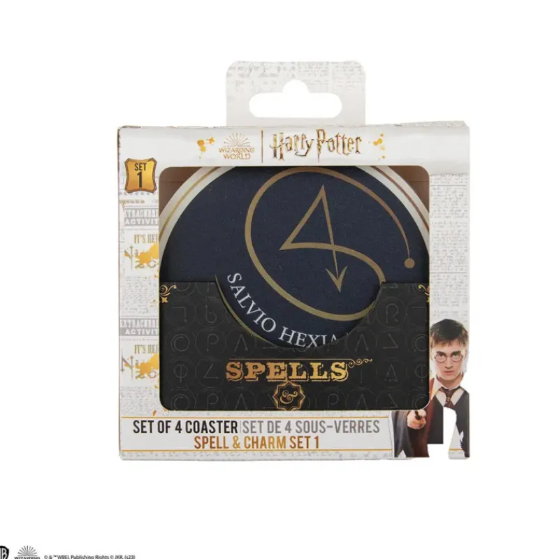 Cinereplicas Harry Potter Hogar^Juego de 4 posavasos Harry Potter