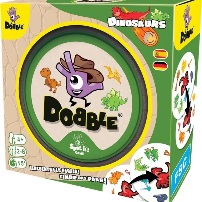 Juegos Juguetes, Figuras Y Más Regalos Para Peques|Juegos, Peluches Y Chuches ^Juego de cartas Dobble Dinosaurios de Zygomatic