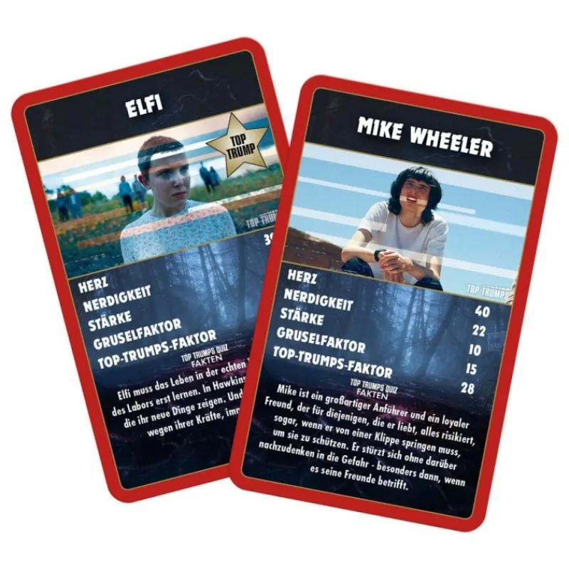 Winning Moves Juguetes, Figuras Y Más Regalos Para Peques|Stranger Things^Juego de cartas Top Trumps Stranger Things Edición Alemán