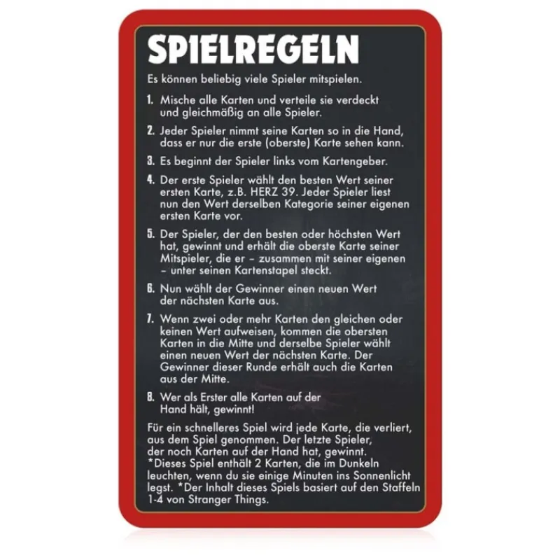 Winning Moves Juguetes, Figuras Y Más Regalos Para Peques|Stranger Things^Juego de cartas Top Trumps Stranger Things Edición Alemán