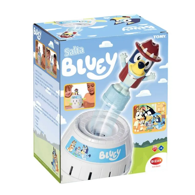 Juego de Habilidad Salta Bluey con Barril y Espadas Juguetes, Figuras Y Más Regalos Para Peques|Juegos, Peluches Y Chuches