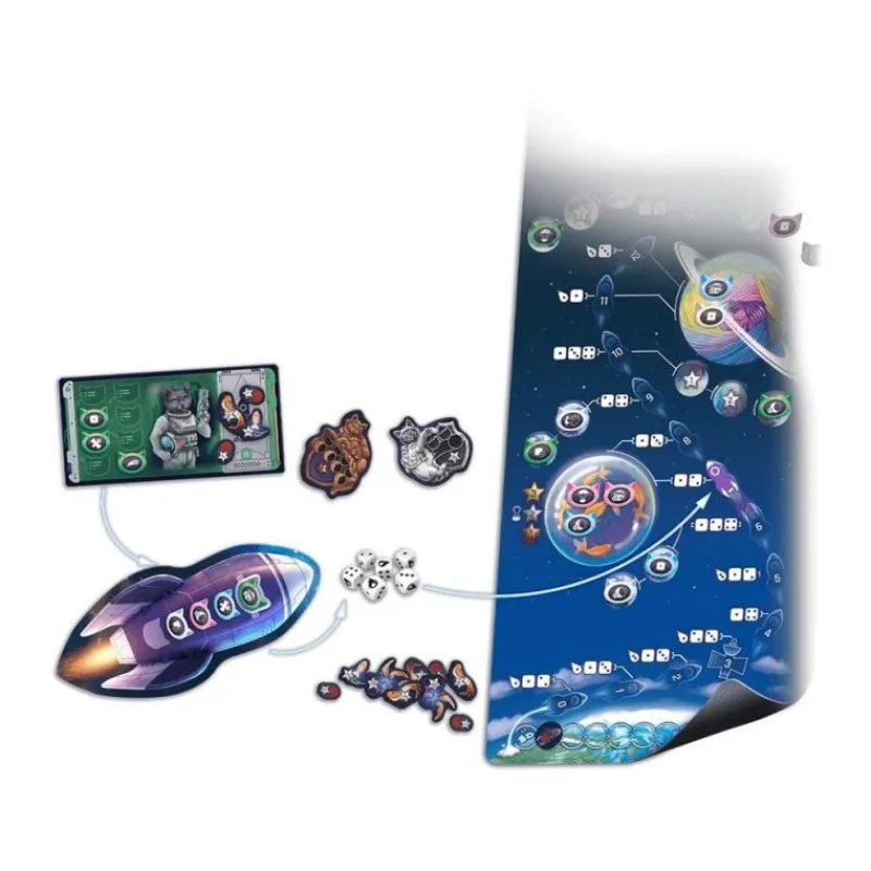 Outlet Juego de Mesa Familiar MLEM Agencia Espacial con Gatos Astronautas Juguetes, Figuras Y Más Regalos Para Peques|Juegos, Peluches Y Chuches