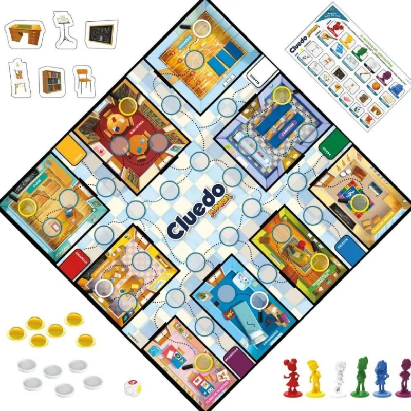 Hasbro Juguetes, Figuras Y Más Regalos Para Peques|Juegos, Peluches Y Chuches ^Juego de mesa Cluedo Junior para niños partir 4 años