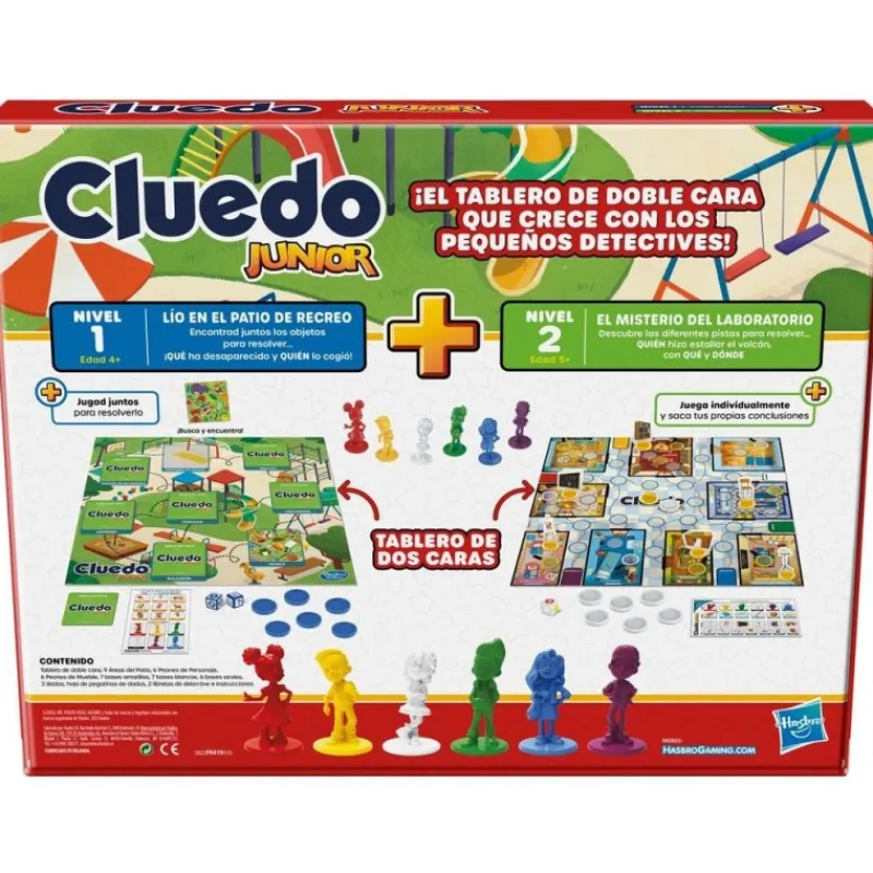 Hasbro Juguetes, Figuras Y Más Regalos Para Peques|Juegos, Peluches Y Chuches ^Juego de mesa Cluedo Junior para niños partir 4 años