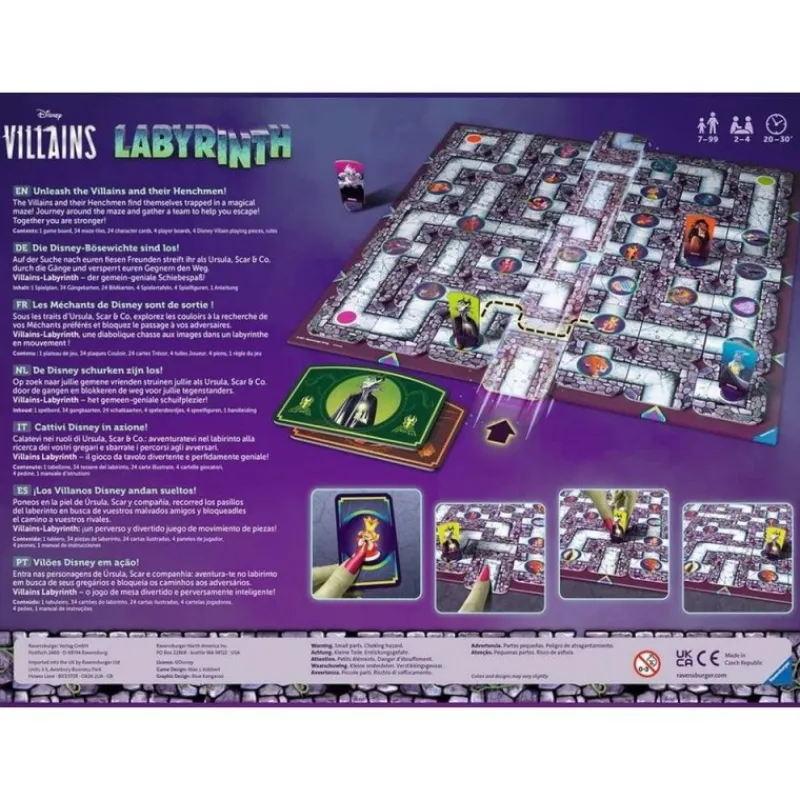 Ravensburger Películas Y Personajes De Disney ·Villanas Disney^Juego de Mesa Villains Labyrinth Disney