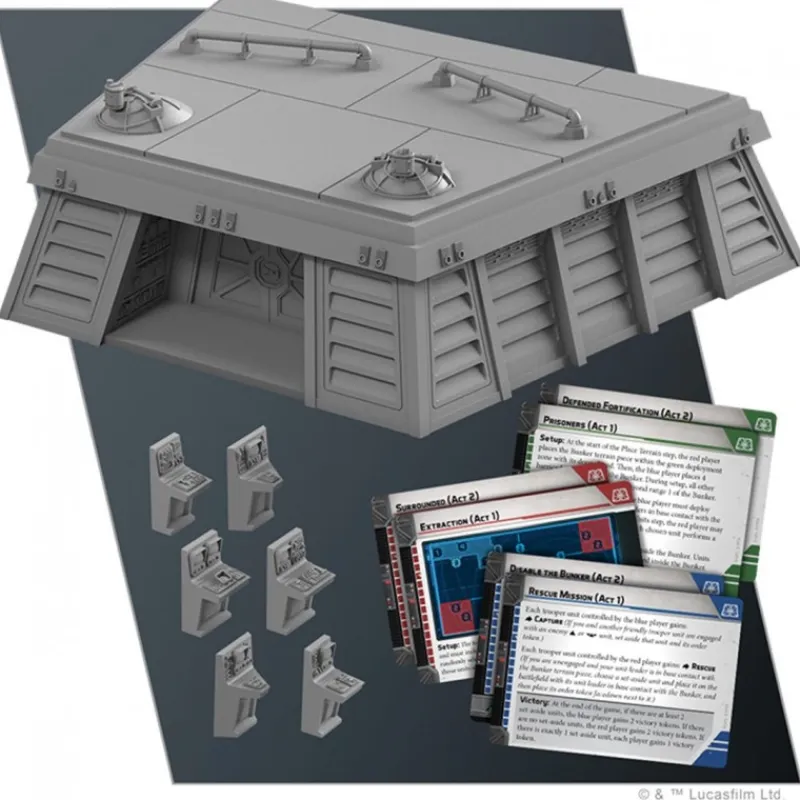 Juegos Replicas Y Coleccionismo Star Wars ^Juego de mesa Star Wars Legión: Búnker Imperial