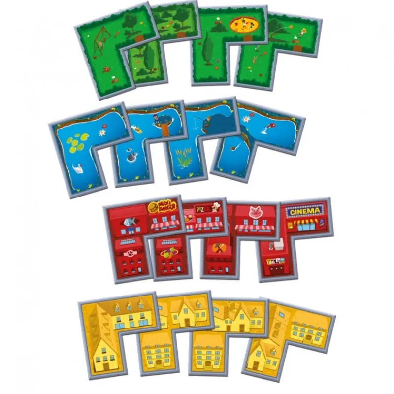 Juegos Juguetes, Figuras Y Más Regalos Para Peques^Juego de mesa Villageo para urbanistas creativos