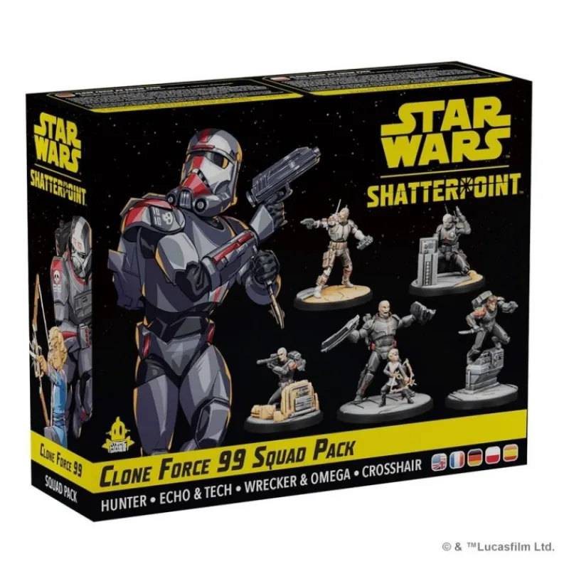 Juegos Más Regalos De Star Wars|Replicas Y Coleccionismo Star Wars ^Juego de Miniaturas Clone Force 99 - Star Wars Shatterpoint