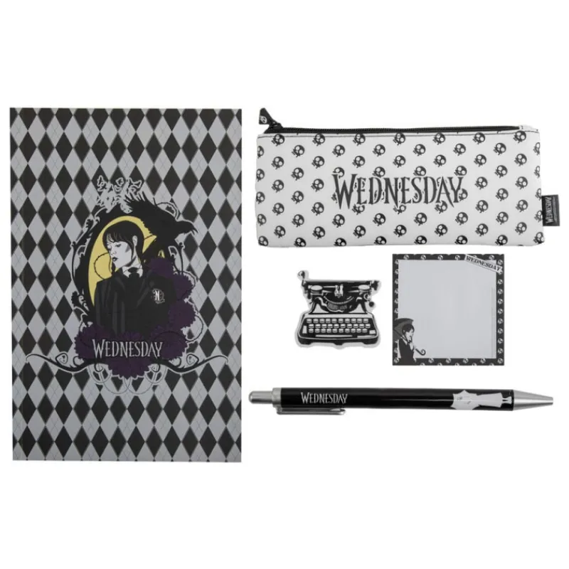 Clearance Juego de papelería Wednesday Miércoles Addams