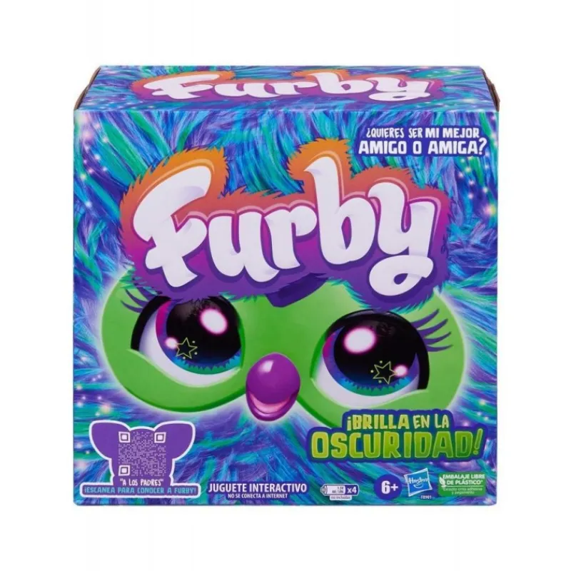 Hasbro Juguetes, Figuras Y Más Regalos Para Peques|Juegos, Peluches Y Chuches ^Juguete Interactivo Furby Galaxy Brilla en la Oscuridad