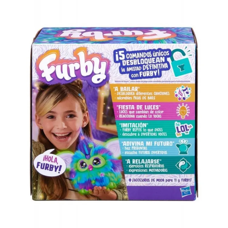 Hasbro Juguetes, Figuras Y Más Regalos Para Peques|Juegos, Peluches Y Chuches ^Juguete Interactivo Furby Galaxy Brilla en la Oscuridad