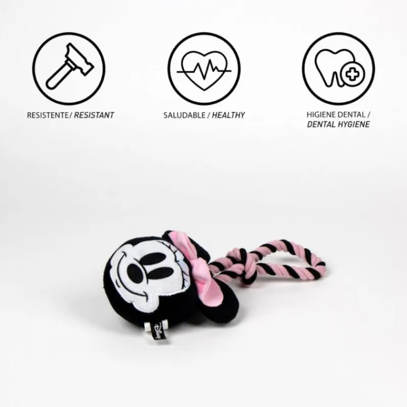 Cerdá Adult Películas Y Personajes De Disney ·Mickey & Minnie^Juguete para Perro Cuerda Minnie Mouse en Polyester y Algodón