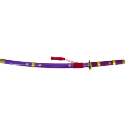 Amont Katanas One Piece|Katanas Funcionales^Katana con Filo Enma de Zoro One Piece 108 cm corte lila