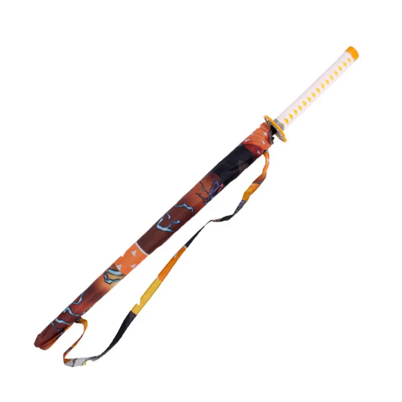Hot Katana Paraguas Agatsuma Zenitsu Demon Slayer Katanas Kimetsu No Yaiba - Demon Slayer