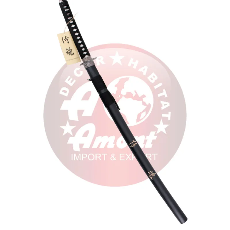 Amont Katanas Decorativas^Katana Vaina Negra con Grabado "Espiritu" 102 cm