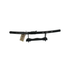 Amont Katanas Decorativas^Katana Wakisashi Vaina Negra con Grabado "Corage, Deber y Lealtad" 102 cm