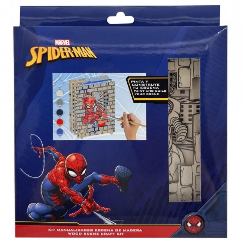Outlet Kit de Manualidades de Madera Spiderman para Colorear Niños Marvel Y Dc Para Niños|Juguetes, Figuras Y Más Regalos Para Peques