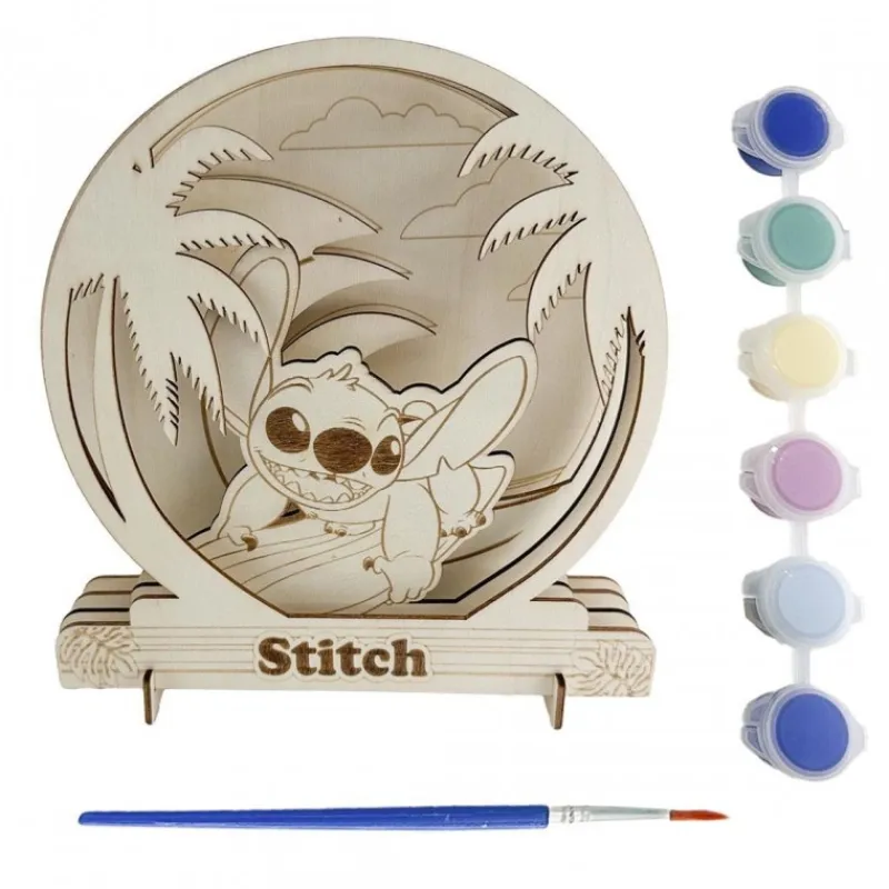 Kit de Manualidades en Madera para Colorear Stitch Disney Para Niñas|Juguetes, Figuras Y Más Regalos Para Peques