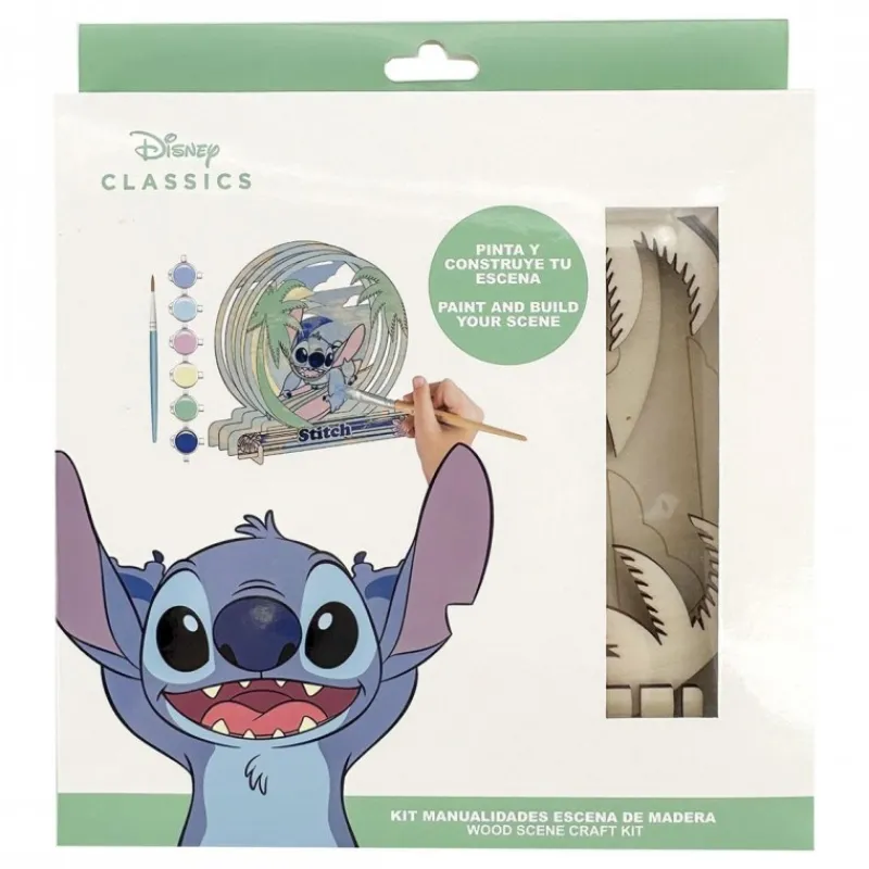 Kit de Manualidades en Madera para Colorear Stitch Disney Para Niñas|Juguetes, Figuras Y Más Regalos Para Peques