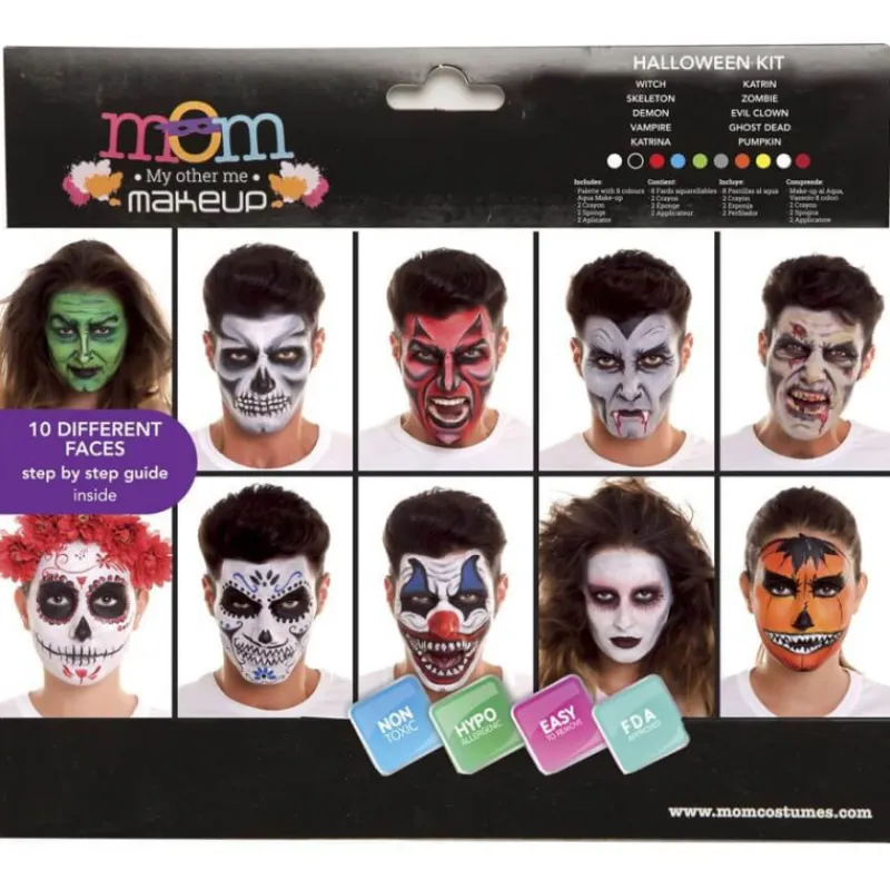 Disfrazzes Maquillaje Para Disfraces^Kit de Maquillaje Deluxe Halloween adultos