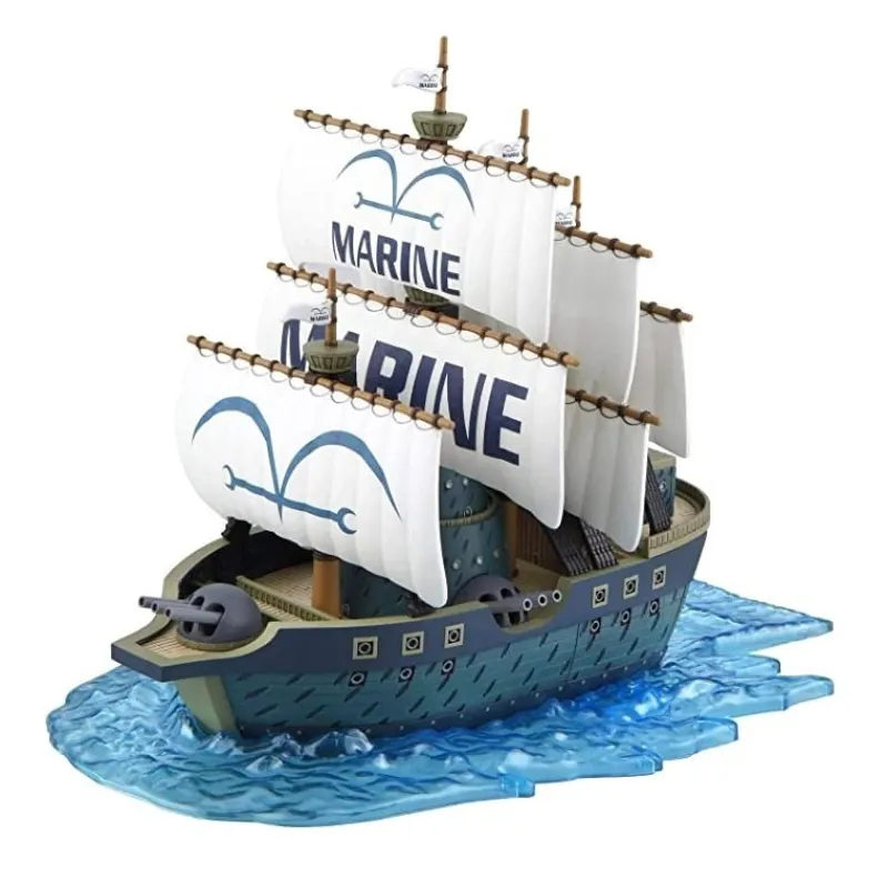 Bandai Figuras One Piece|Figuras^Kit de Modelismo Barco Marine One Piece 15cm
