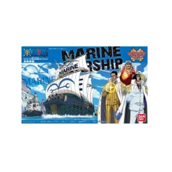 Bandai Figuras One Piece|Figuras^Kit de Modelismo Barco Marine One Piece 15cm