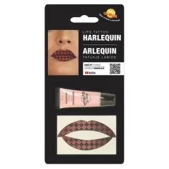 Discount Kit de Tatuaje Labios Arlequina con Hidratante Maquillaje Para Disfraces